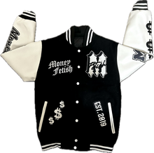 Load image into Gallery viewer, Black Varsity Jacket
