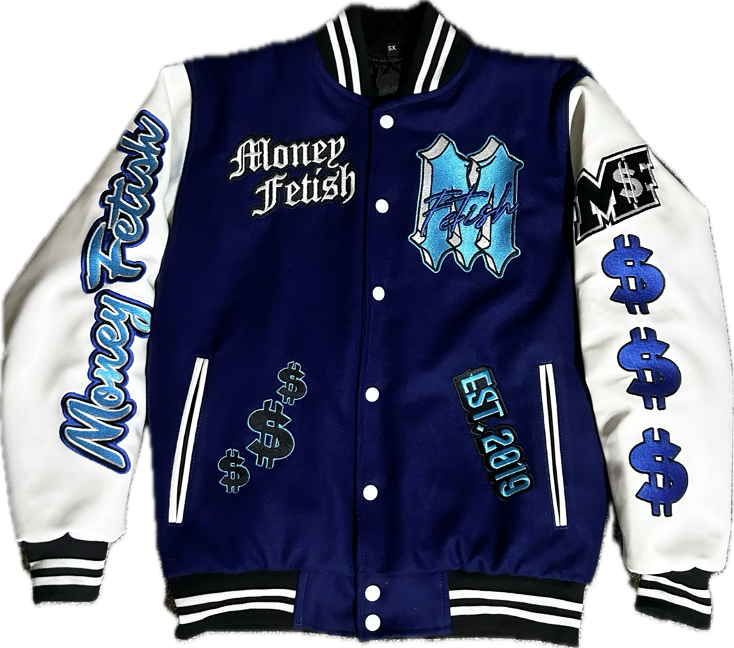 Blue & White Varsity Jacket